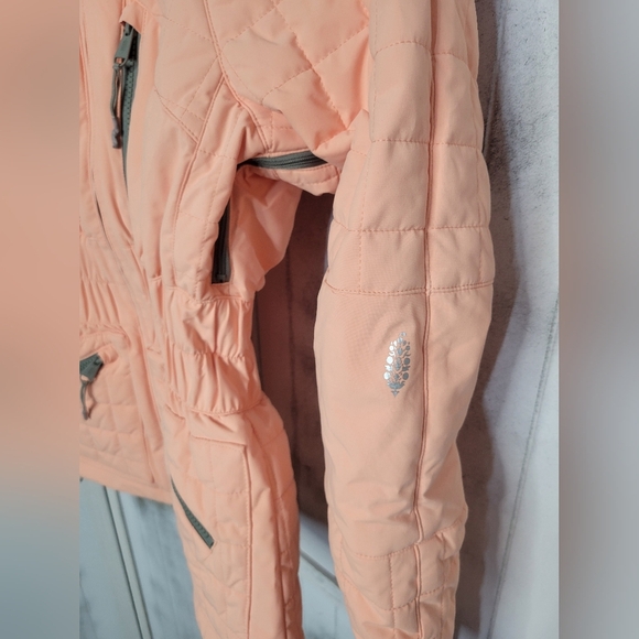 NWOT Free People All Prepped Ski Coat Winter Melon Orange Extra Small - Picture 5 of 14